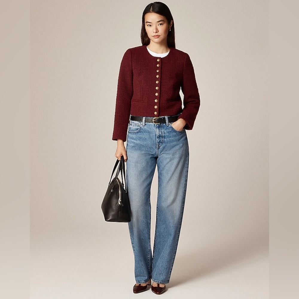 J Crew Bridgette Lady Jacket In Tweed Co255